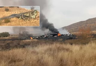 Askeri kargo uçağı Gürcistan’da düştü! 20 şehit