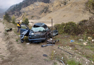 Mudurnu Akyazı Yolunda Feci Kaza