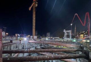 Beyoğlu’ndaki metro inşaatında iskele çökmesi sonucu yaşanan kazada 1 işçi öldü