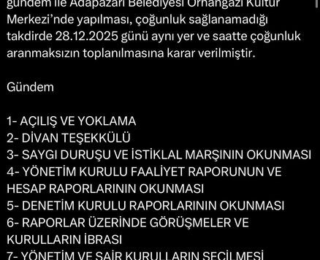 Sakaryaspor Olağanüstü Kongreye Gidiyor