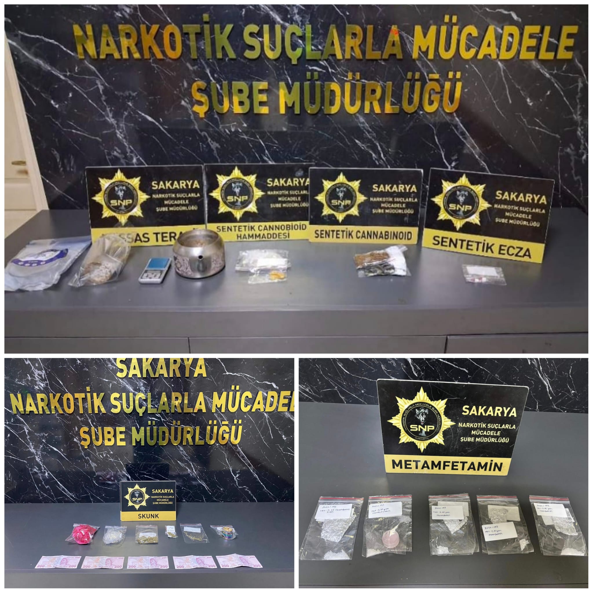 Sakarya’da Narkotik Operasyonu: 10 Şüpheli Yakalandı, Uyuşturucu ve Suç Geliri Ele Geçirildi