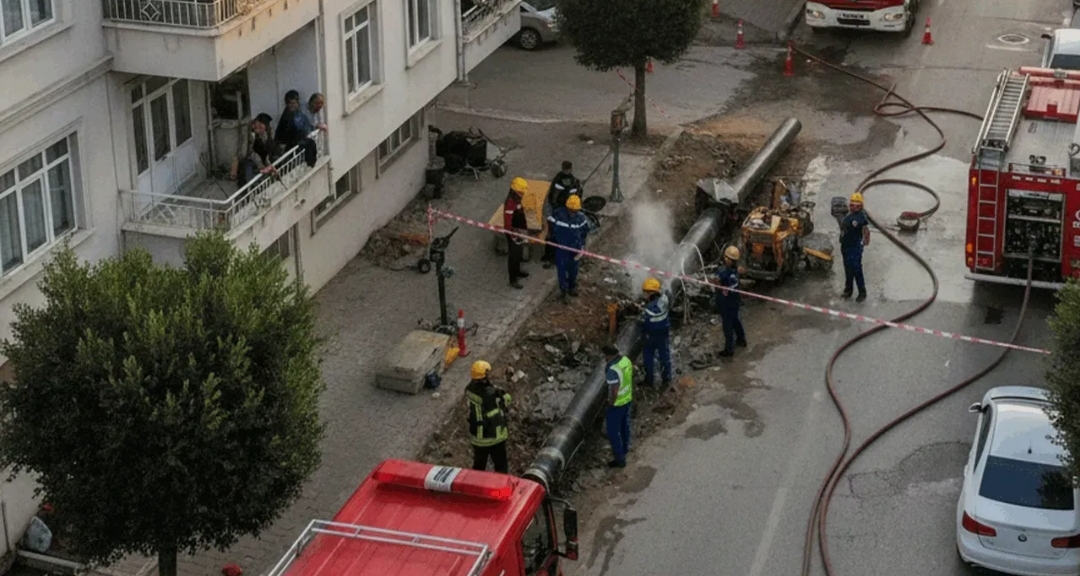 Serdivan’da Doğalgaz Hattı Patladı: 20 Bin Abone Gazsız Kaldı