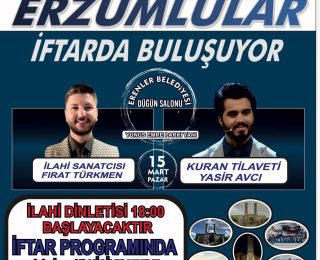 Sakarya’daki Erzurum Dernekleri İftarda Buluşuyor