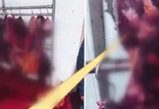 Bozuk et operasyonunda skandal görüntüler