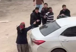 Hükümlüyü yakalamaya giden polise direndiler