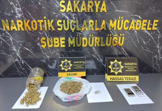 Adapazarı’nda Uyuşturucu Operasyonu: 283 Gram Skunk Ele Geçirildi