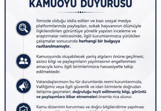 Sakarya Valiliği’nden Kamuoyuna Açıklama: İddialarla İlgili Herhangi Bir Bulguyla Karşılaşılmadı