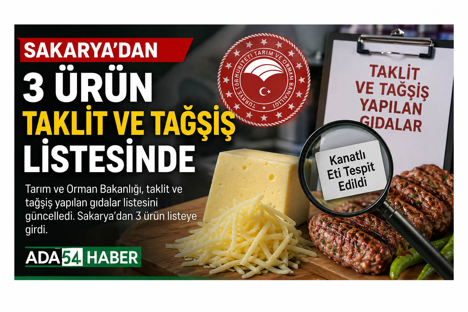 Sakarya’dan 3 Ürün Taklit ve Tağşiş Listesinde