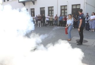 Büyükşehir Personeline Yangınla Mücadele Eğitimi